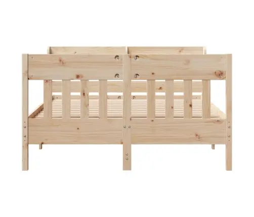 Gulta Bez Matrača, 140X190 Cm, Priedes Masīvkoks Vidaxl