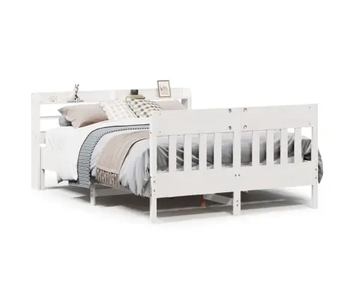 Lovos Rėmas Be Čiužinio, Balta, 140X190cm Pušies Masyvas