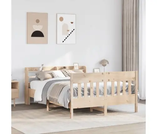 Voodiraam Ilma Madratsita, 135 X 190 cm Männipuit