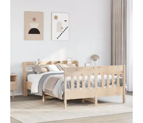 Gulta Bez Matrača, 120X190 Cm, Priedes Masīvkoks Vidaxl