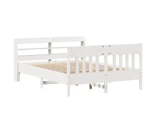 Lovos Rėmas Be Čiužinio, Baltas, 120X190cm Pušies Masyvas