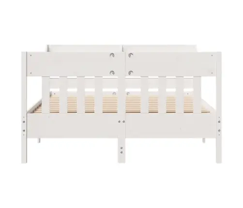 Lovos Rėmas Be Čiužinio, Baltas, 120X190cm Pušies Masyvas