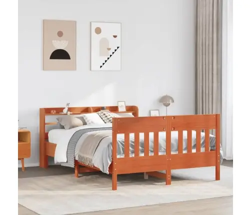 Lovos Rėmas Be Čiužinio, Vaško Ruda, 120X190cm Pušis