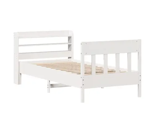 Voodiraam Ilma Madratsita, Valge, 90 X 190 cm Männipuit