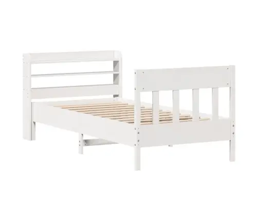 Voodiraam Ilma Madratsita, Valge, 75 X 190 cm Männipuit