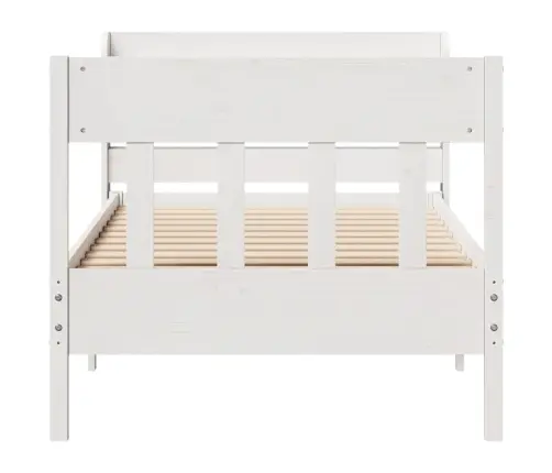 Voodiraam Ilma Madratsita, Valge, 75 X 190 cm Männipuit