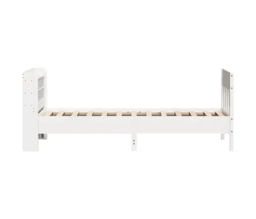 Voodiraam Ilma Madratsita, Valge, 75 X 190 cm Männipuit