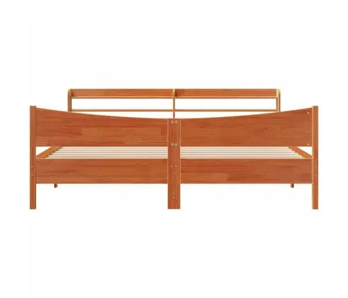 Lovos Rėmas Su Galvūgaliu, Vaško Rudas, 200X200cm Pušis