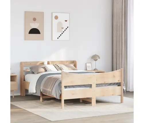 Lovos Rėmas Su Galvūgaliu, 120X200cm Pušies Medienos Masyvas