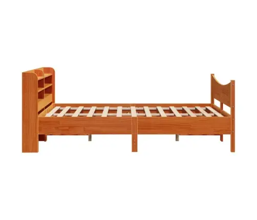 Gultas Rāmis Ar Galvgali, Vaska Brūnas, 120X190 Cm, Priede Vidaxl Gultas Rāmis Ar Galvgali, Vaska Brūnas, 120X190 Cm, Priede Vidaxl
