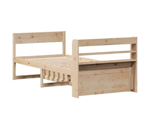 Lovos Rėmas Be Čiužinio, 90X200cm Pušies Medienos Masyvas