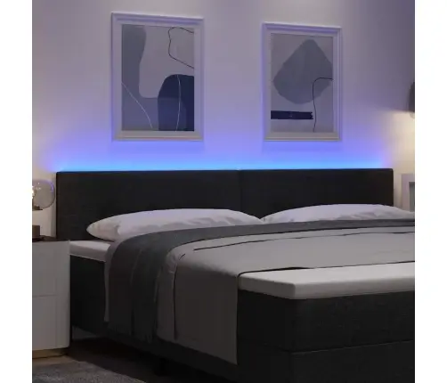 Led Peatoed Led -Ribatuledega Peaga Must 200 Cm Polüester