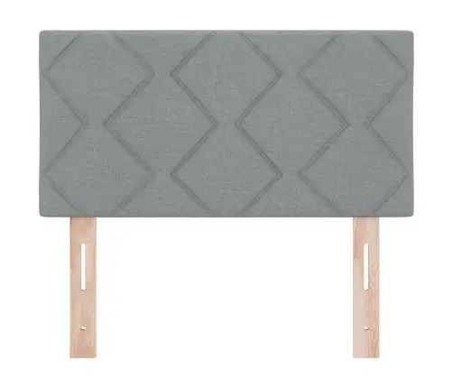 Led Galvas Balsts Dimanta Bloku Dizains Gaiši Pelēks 80 Cm Audums Vidaxl