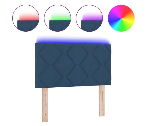 Peats Led -Ribatuledega Peaga Reguleeritav Sinine 180 Cm Kangas