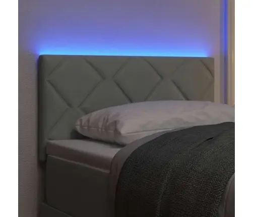 Led Peaplaat Led -Ribatuledega Peaga Helehall 80 Cm Samet