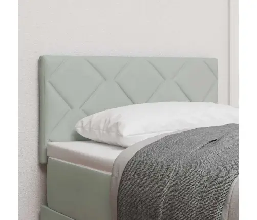 Led Peaplaat Led -Ribatuledega Peaga Helehall 80 Cm Samet