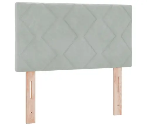 Led Peaplaat Led -Ribatuledega Peaga Helehall 80 Cm Samet