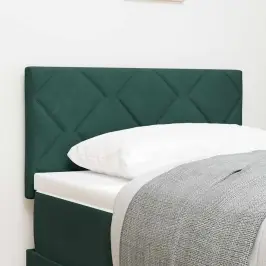 Led Galvūgalis Su Galvūgalio Tamsiai Žalia 80 Cm Dirbtinė Oda