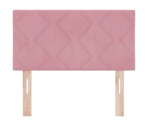 Led Peaplaat Led -Ribatuledega Geomeetriline Roosa 80 Cm Samet