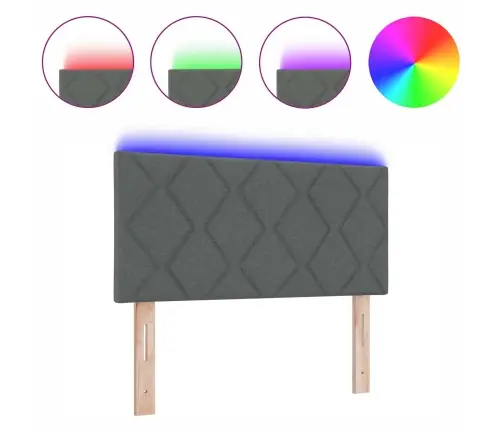 Peats Led -Ribatuledega Peaga Reguleeritav Hall 90 Cm Kangas