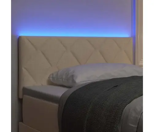 Led Gultas Galvgalis Dimanta Bloku Dizains Krēmkrāsas 90 Cm Audums Vidaxl