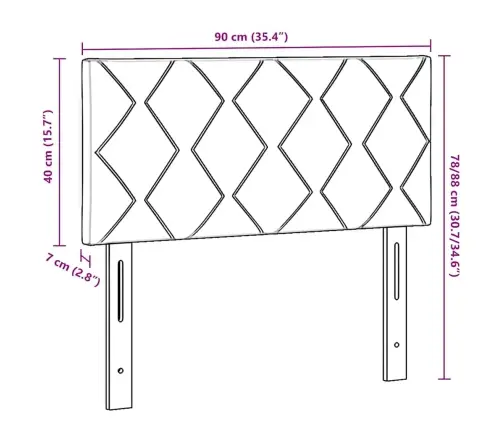 Galvgalis Ar Led Sloksnes Lukturiem Zila 90 Cm Audums Vidaxl