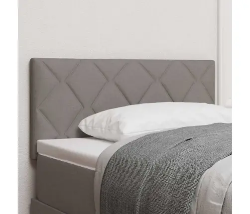 Led Galvgalis Dimanta Raksta Dizains Taupe 100 Cm Audums Vidaxl