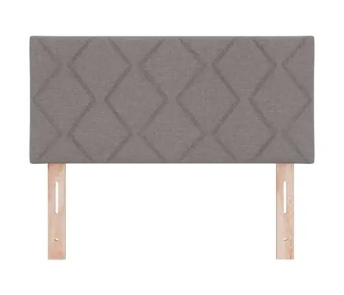 Led Galvgalis Dimanta Raksta Dizains Taupe 100 Cm Audums Vidaxl