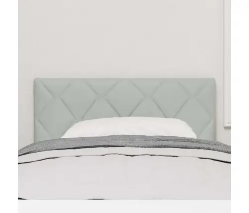 Led Gultas Galvas Dēļi, Dimanta Blokiem, Gaiši Pelēks, 100 Cm, Samts Vidaxl