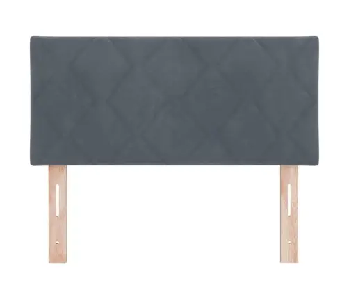 Led Galvas Balsts Ar Dimanta Bloku Dizainu, Tumši Pelēks, 100 Cm, Samts Vidaxl