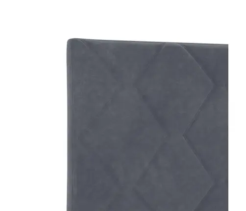 Led Gultas Galvas Pastiprinājums - Dimanta Bloku Dizains, Tumši Pelēks, 144 Cm, Velvet Vidaxl