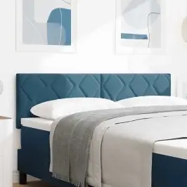 Led Gultas Galva Tumši Zils 144 Cm Samts Vidaxl