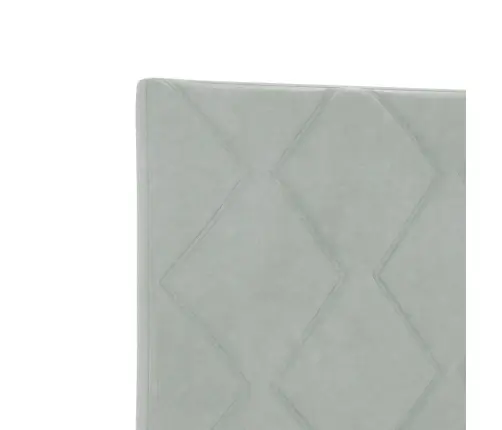 Led Galvas Dēlis Ar Dimanta Bloku Dizainu, Gaiši Pelēks, 160 Cm, Velūrs. Vidaxl