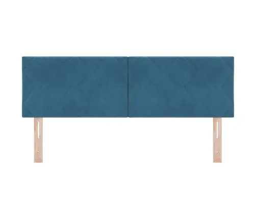 Led Gultas Galva Tumši Zils 160 Cm Mākslīgā Āda Vidaxl