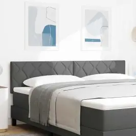 Galvūgalis Su Led Juostelių Žibintais Pilka 180 Cm Audinys