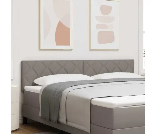 Galvgalis Ar Led Sloksnes Lukturiem Pelēkbrūna 180 Cm Audums Vidaxl