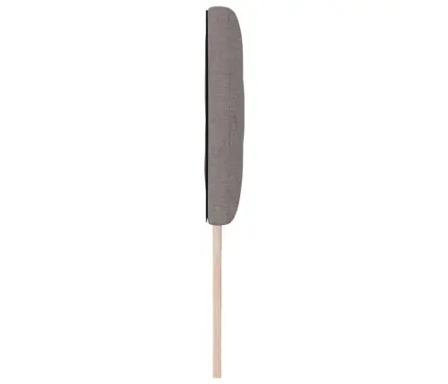 Galvgalis Ar Led Sloksnes Lukturiem Pelēkbrūna 180 Cm Audums Vidaxl