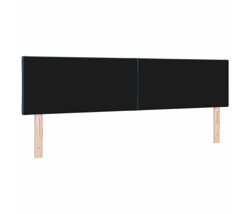 Led Galvas Atzveltne Dimanta Bloku Dizainā Zila 180 Cm Audums Vidaxl