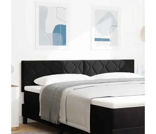 Led Gultas Galva Melna 180 Cm Mākslīgā Āda Vidaxl