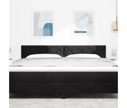 Led Gultas Galva Melna 180 Cm Mākslīgā Āda Vidaxl