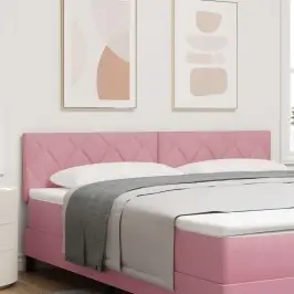 Led Gultas Galva Rozā 180 Cm Mākslīgā Āda Vidaxl