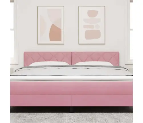 Led Gultas Galva Rozā 180 Cm Mākslīgā Āda Vidaxl