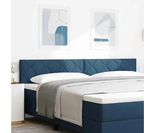 Led Galvgalis Dimanta Bloku Dizainā Zils 200 Cm Audums Vidaxl