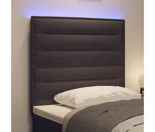 Led Peatoed Led -Ribatuledega Peaga Tume Pruun 80 Cm Polüester