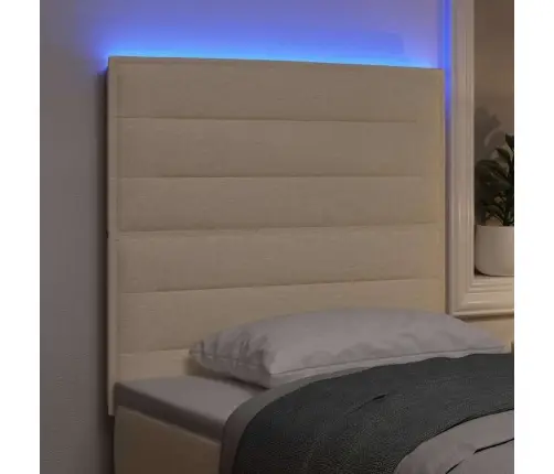 Led Gultas Galva Ar Galvas Klāju Krēmkrāsa 80 Cm Poliesters Vidaxl