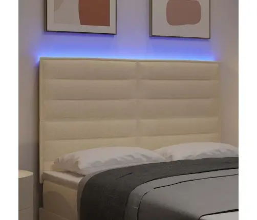 Led Gultas Galva Ar Galvas Klāju Krēmkrāsa 144 Cm Poliesters Vidaxl