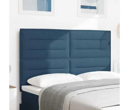 Led Gultas Galva Ar Galvas Klāju Zila 144 Cm Poliesters Vidaxl