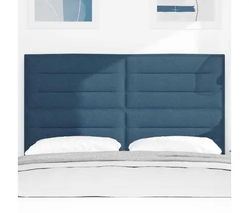 Led Gultas Galva Ar Galvas Klāju Zila 144 Cm Poliesters Vidaxl