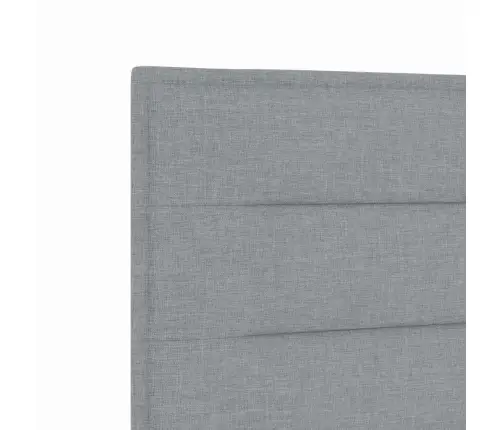 Led Gultas Galva Ar Galvas Klāju Gaiši Pelēks 180 Cm Poliesters Vidaxl