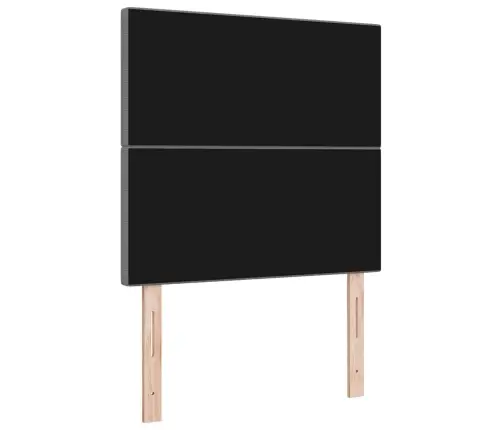 Led Gultas Galva Ar Galvas Klāju Gaiši Pelēks 80 Cm Poliesters Vidaxl